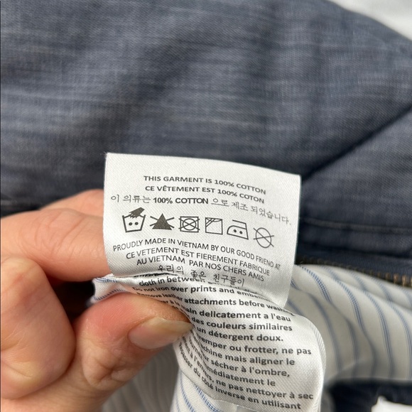 Marshall Artist Quilted Gilet Vest Blue Cotton Zip Men’s L - Picture 9 of 11